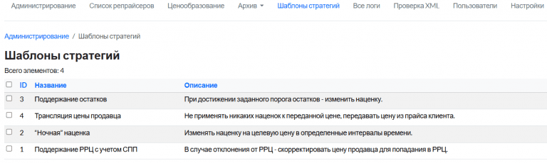 стратегии репрайсера