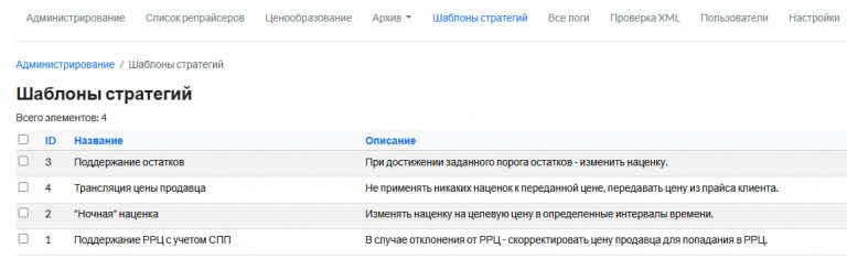 стратегии репрайсера